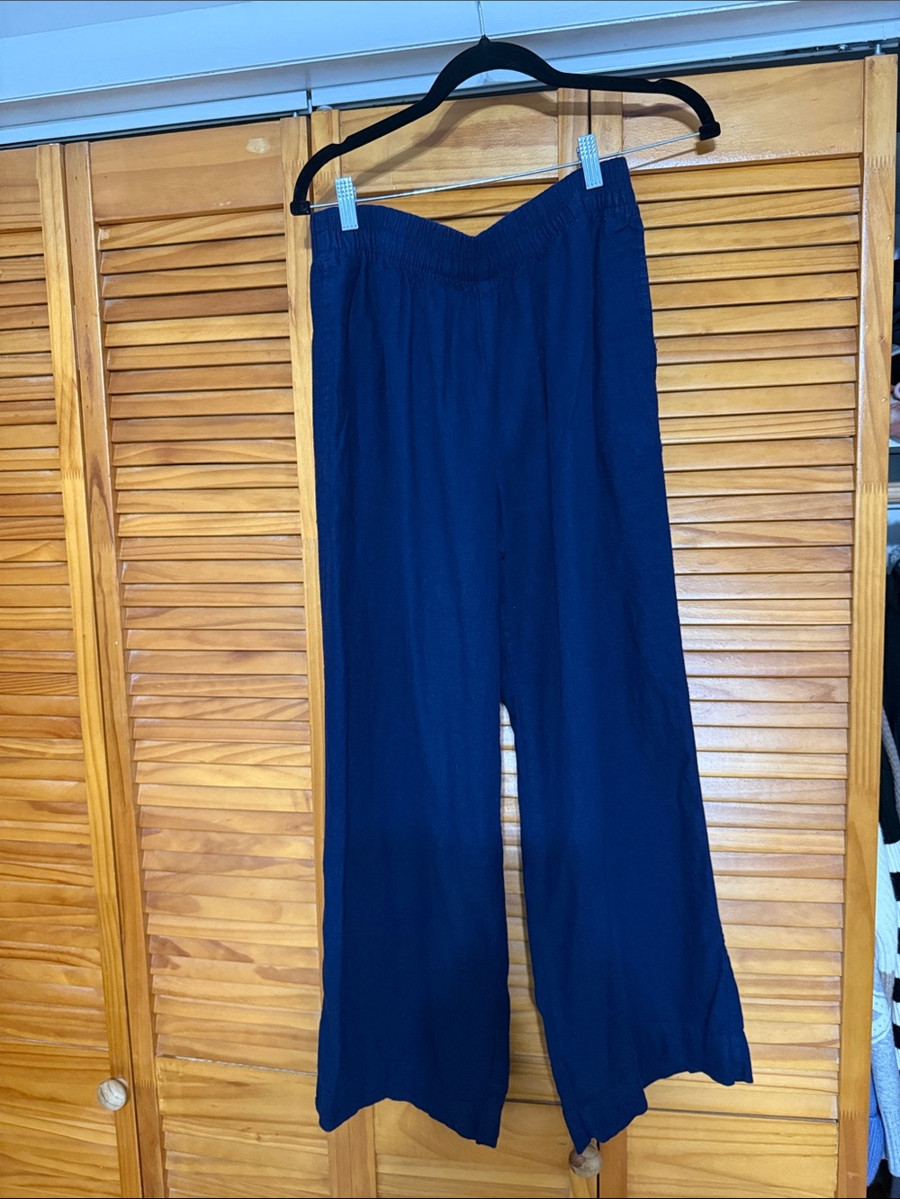 Old Navy Navy Wide-Leg Pull-On Pants